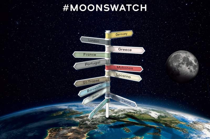 11顆移動的行星！Swatch MoonSwatch的歐洲夏季巡演-復刻表