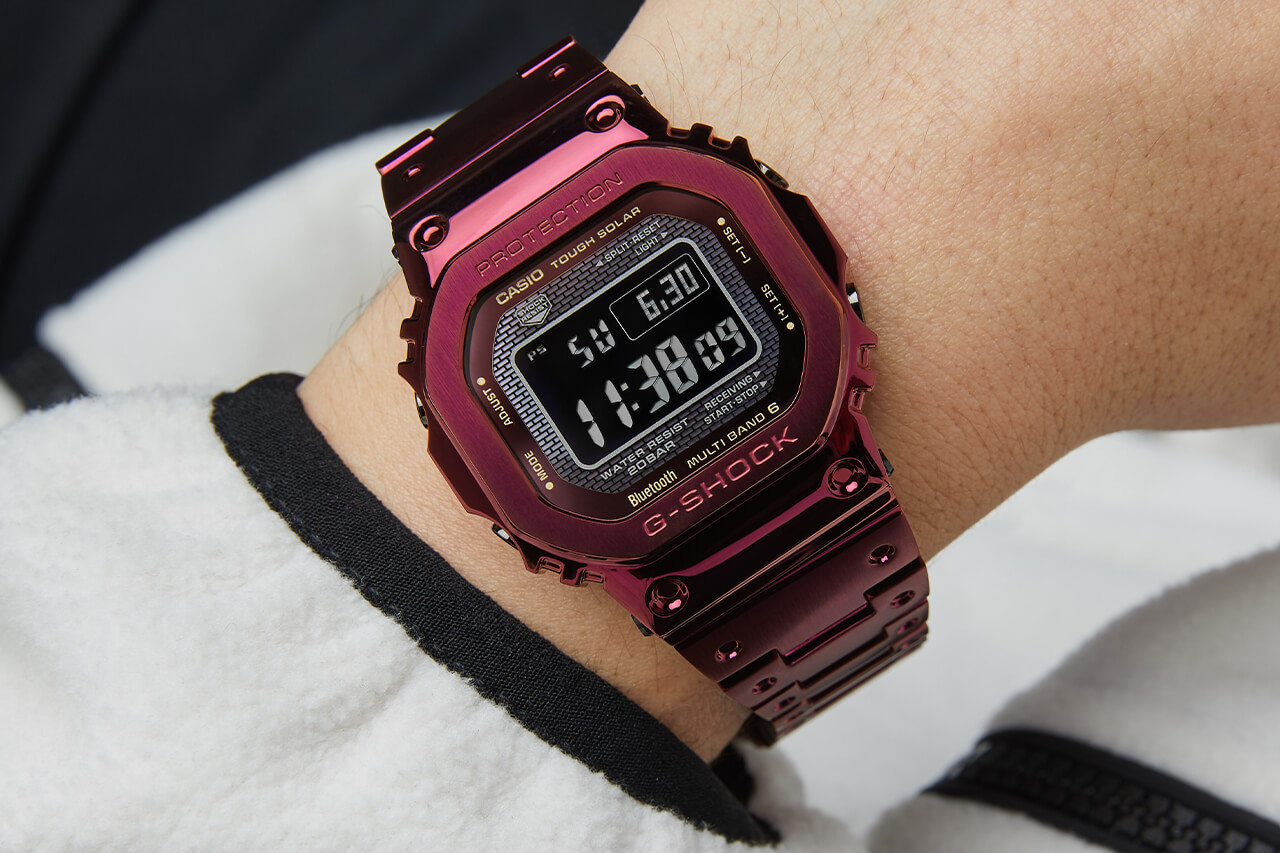 G-SHOCK 限量版紅色離子鍍全金屬