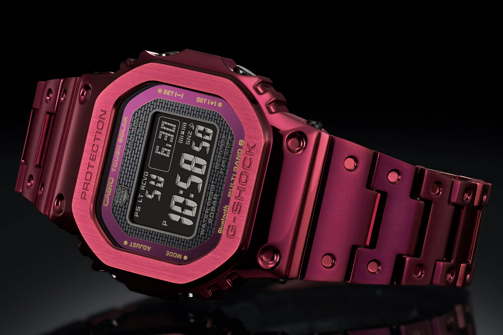 卡西歐 G-Shock 紅色離子鍍全金屬限量版