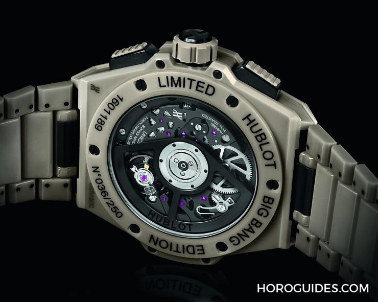 HUBLOT - 穿出正裝清爽感HUBLOT Big Bang Integrated彩色陶瓷鏈帶計(jì)時(shí)碼表