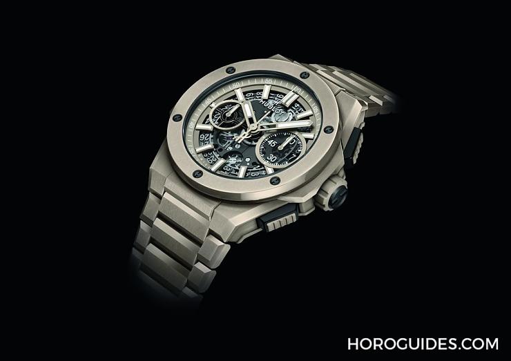 HUBLOT - 穿出正裝清爽感HUBLOT Big Bang Integrated彩色陶瓷鏈帶計(jì)時(shí)碼表