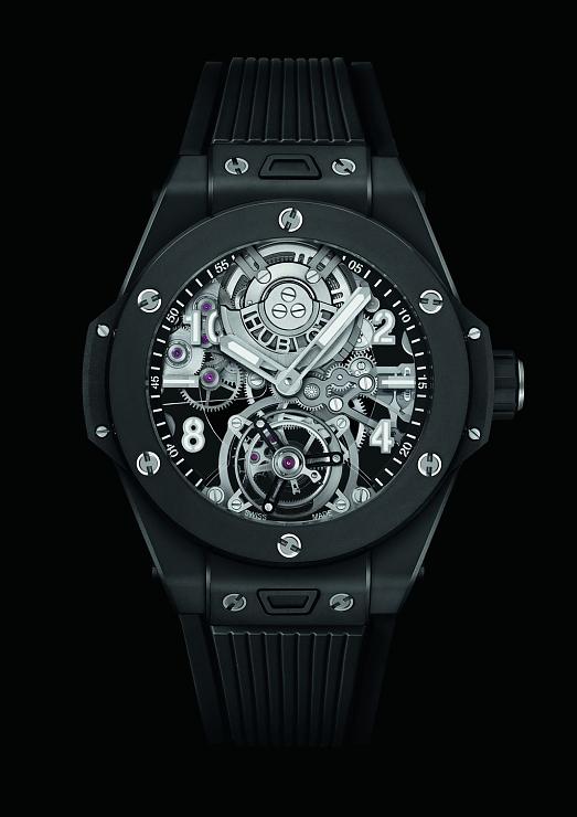 HUBLOT - 開創(chuàng)高性能復(fù)雜功能腕表的全新面貌宇舶大爆炸系列魔力黑陶瓷陀飛輪腕表