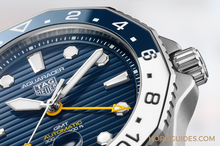 TAG HEUER - 藍白陶瓷圈！ TAG Heuer Aquaracer Professional 300 GMT兩地時間腕表