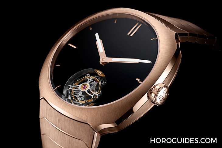 H. MOSER & CIE - H. Moser & Cie.疾速者陀飛輪紅金款配上地表最黑表盤