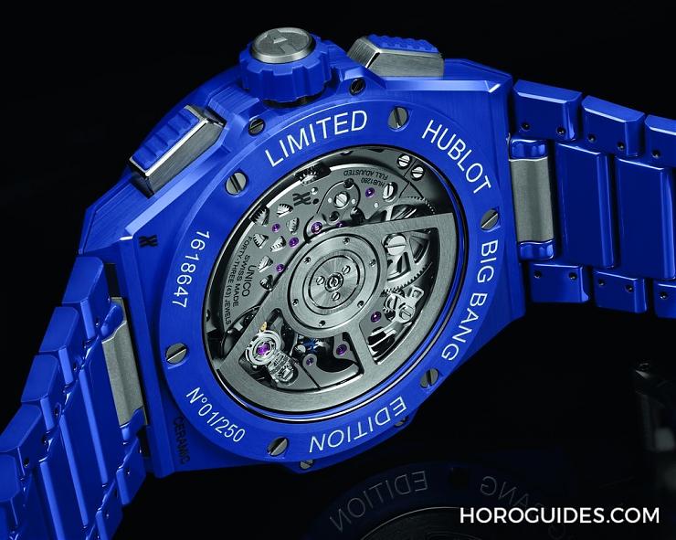 HUBLOT - 穿出正裝清爽感HUBLOT Big Bang Integrated彩色陶瓷鏈帶計(jì)時(shí)碼表