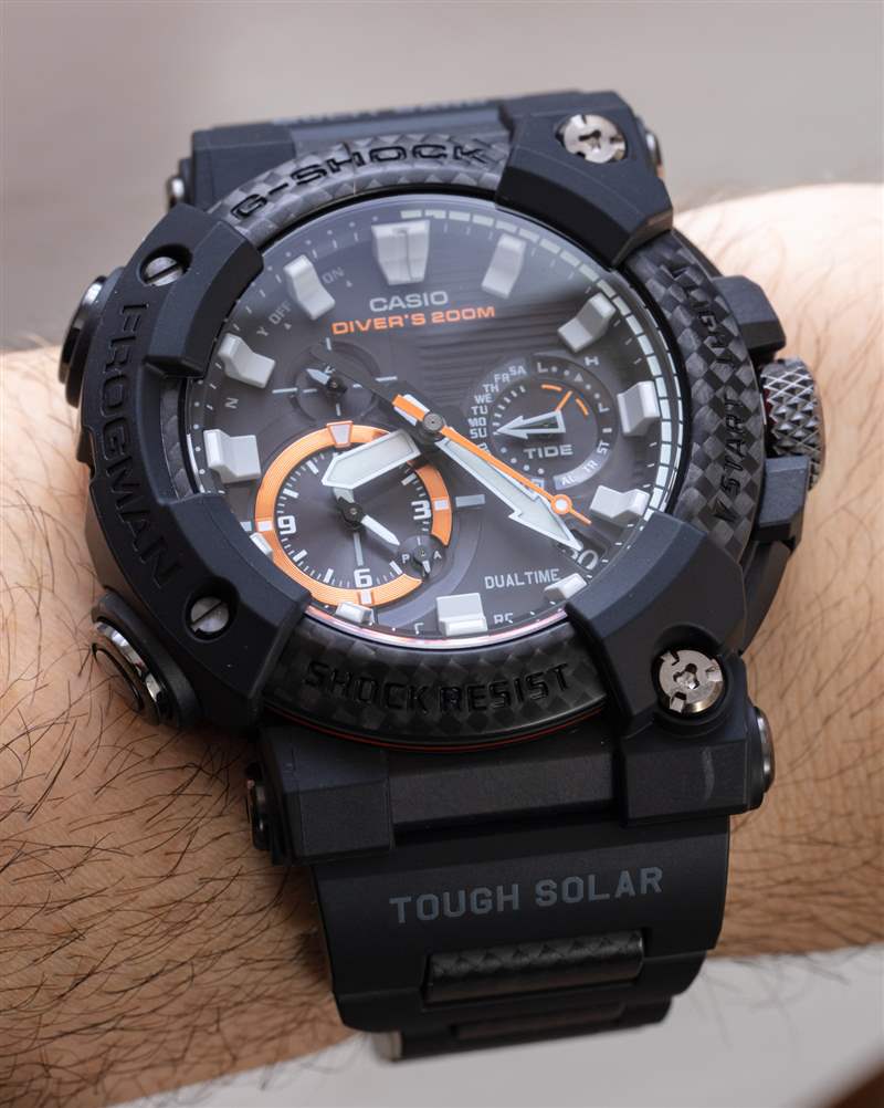 動手：卡西歐 G-Shock Frogman GWF-A1000XC-1A 手表采用新表殼材料