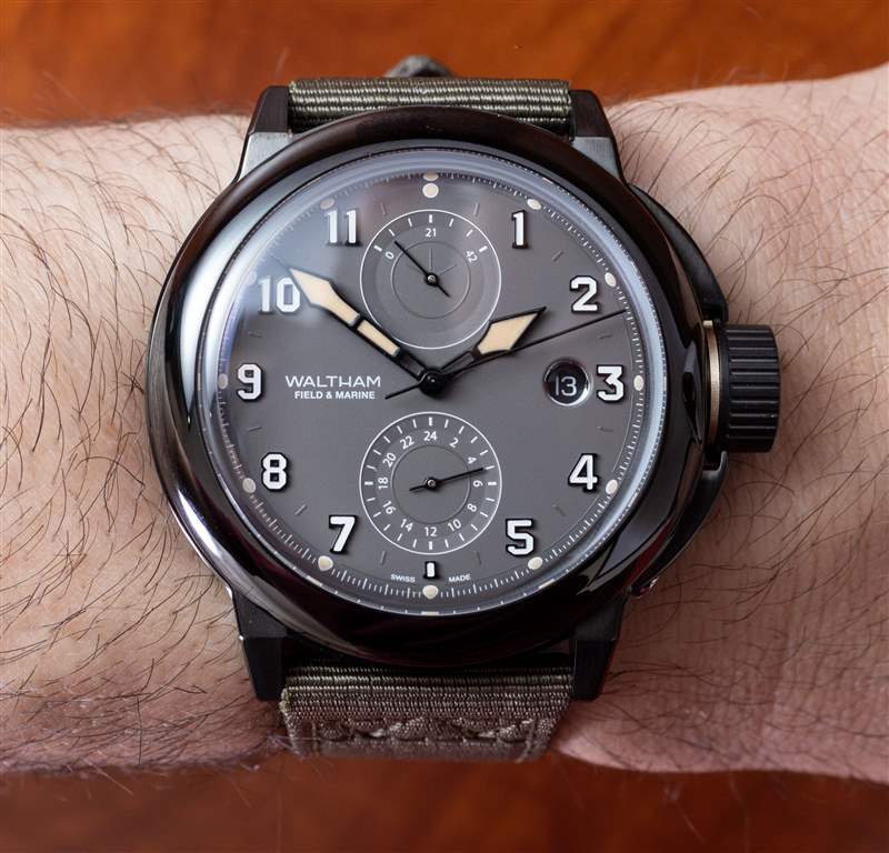 觀看評論：Waltham Field 和 Marine Dual Time Gunmetal Grey