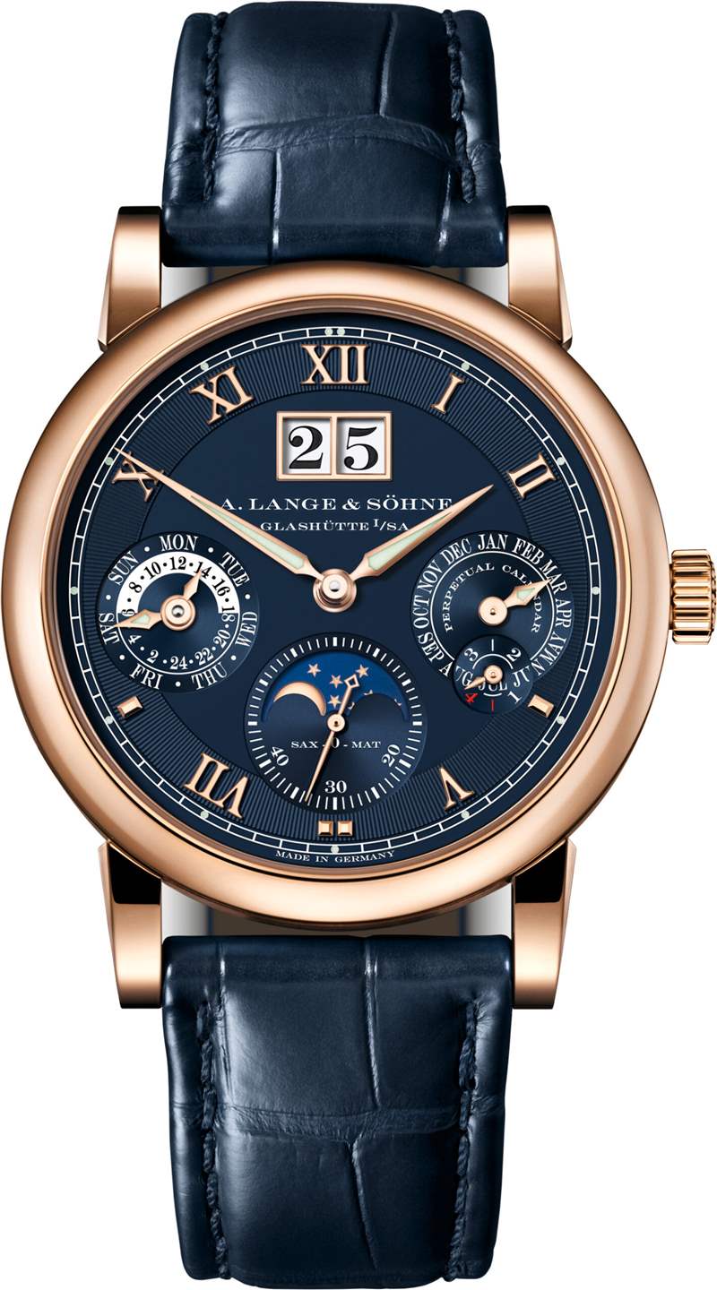 A. Lange & S?hne Langematik Perpetual 限量版藍色手表