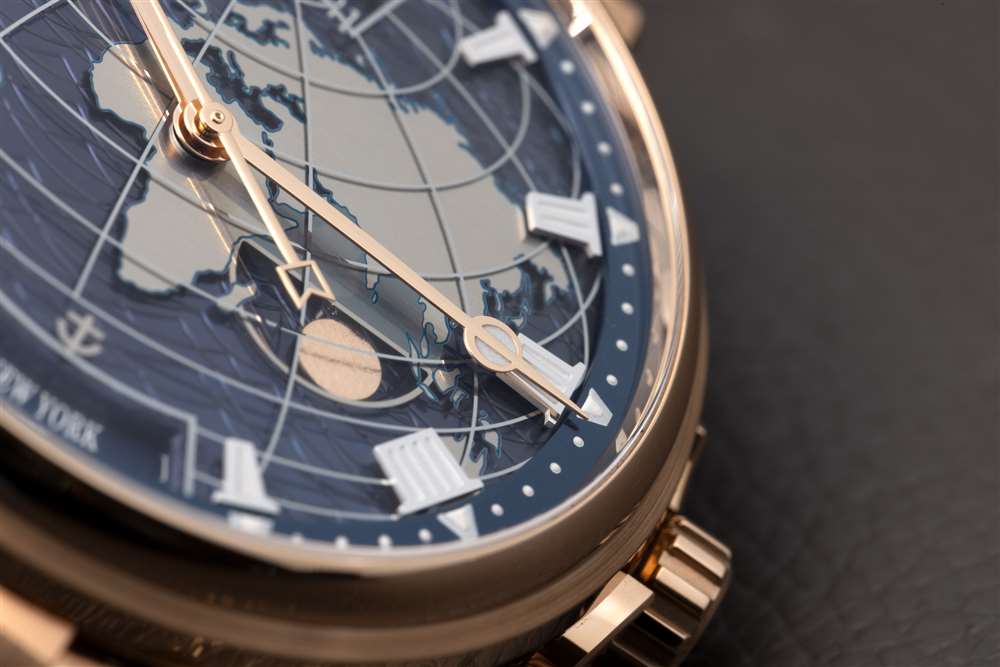 Breguet Marine Hora Mundi 表盤細(xì)節(jié)