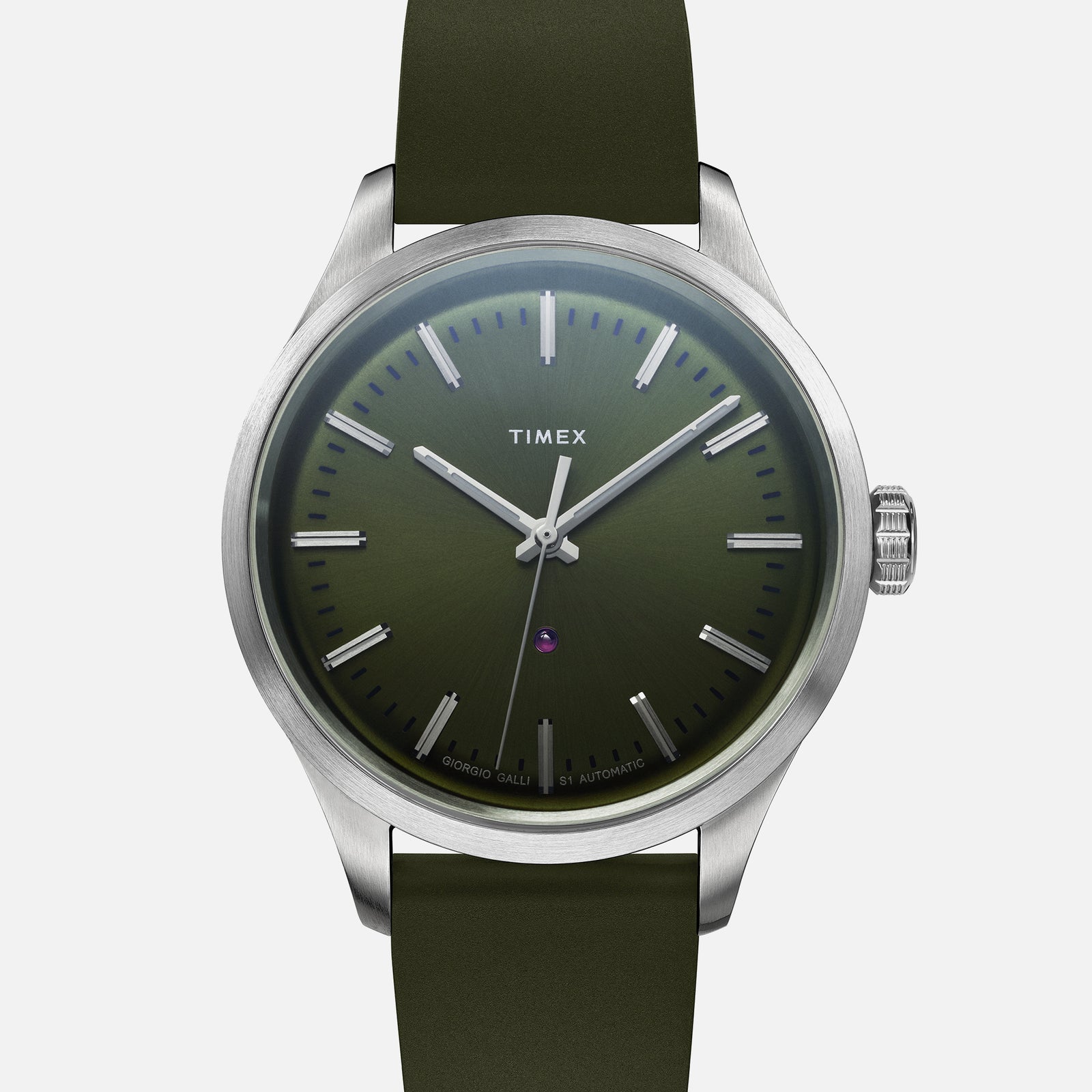 Soldier image of the green 天美時 Giorgio Galli S1 Automatic 38mm