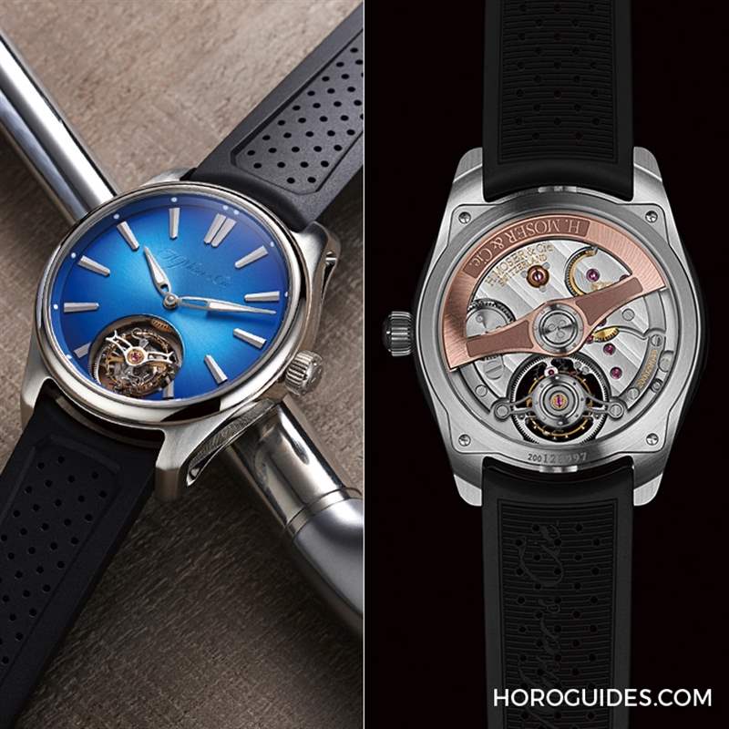 H. MOSER & CIE - 超醒目北極藍面盤加持！ 亨利慕時開拓者系列表徑40毫米新規格現身