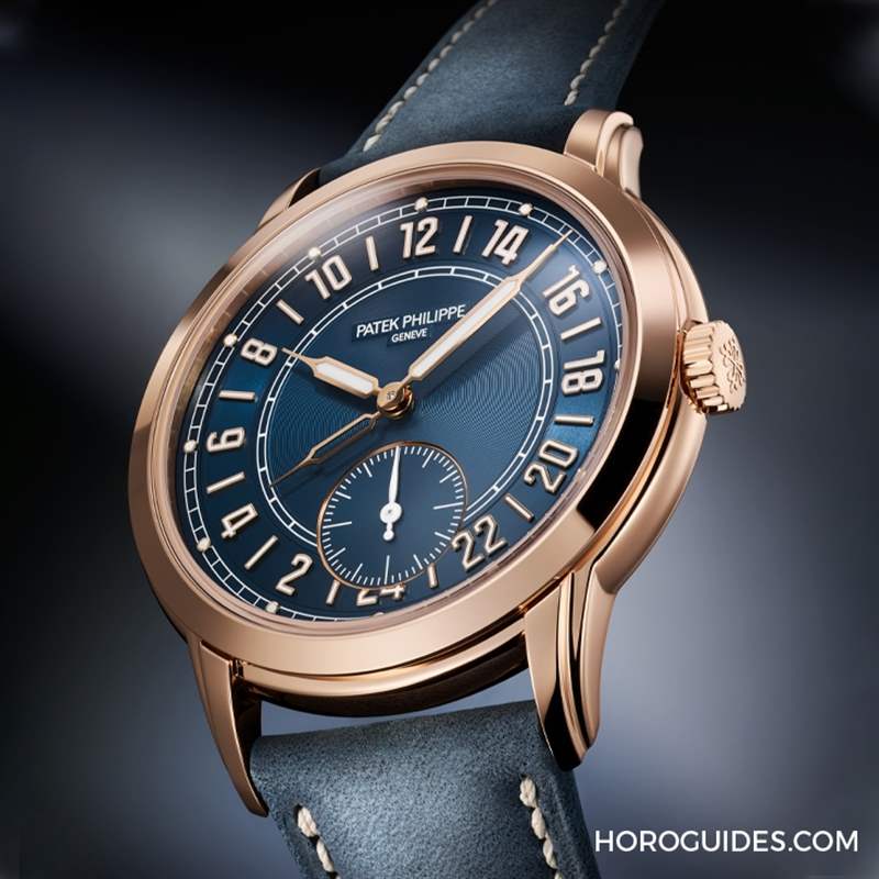 PATEK PHILIPPE - 百達(dá)翡麗Calatrava 5224R-001兩地時(shí)間腕表原創(chuàng)二十四小時(shí)顯示