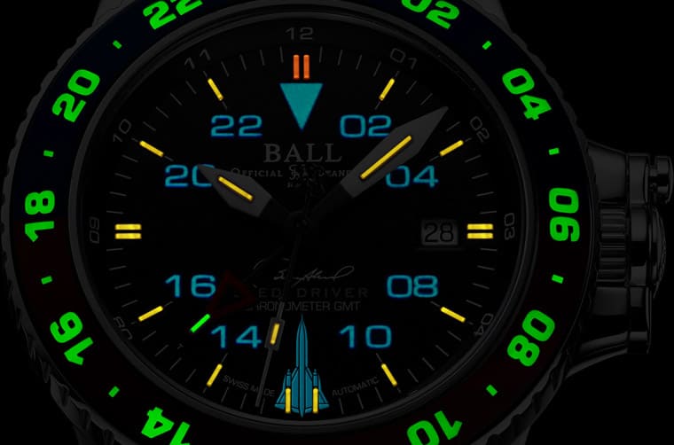 BALL WATCH AeroGMT Sled Driver蘊(yùn)含夜光三地時(shí)間強(qiáng)大機(jī)能向美軍傳奇飛行員致敬