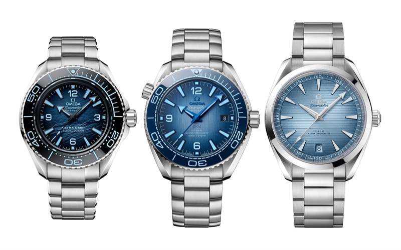 『新表』歐米茄推出8枚Seamaster 75th Anniversary Summer Blue海馬系列75周年腕表：藍(lán)色的變幻