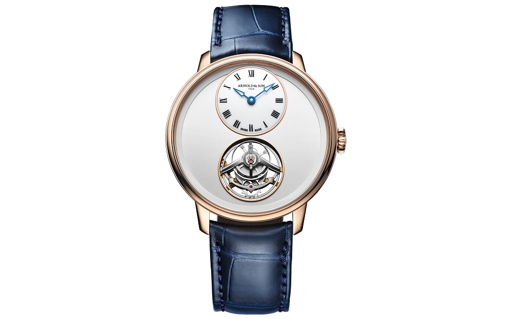 Arnold & Son推出Ultrathin Tourbillon Gold Silver Opaline超薄飛行陀飛輪腕表