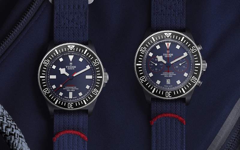 『新表』帝舵推出Pelagos FXD Alinghi Red Bull Racing Edition大三針腕表和計時碼表：碳復(fù)合材料表殼，藍白灰帆船色