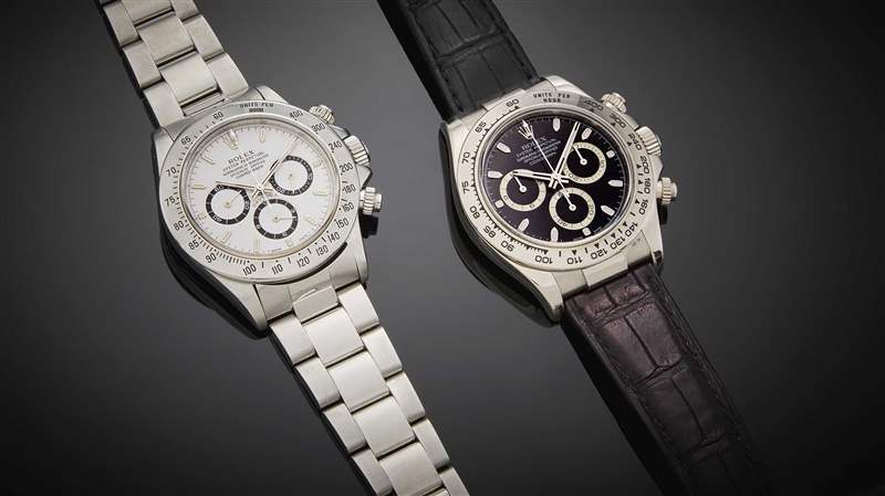 Paul Newman的2枚Rolex Daytona計時碼表分別以超過100萬美元成交