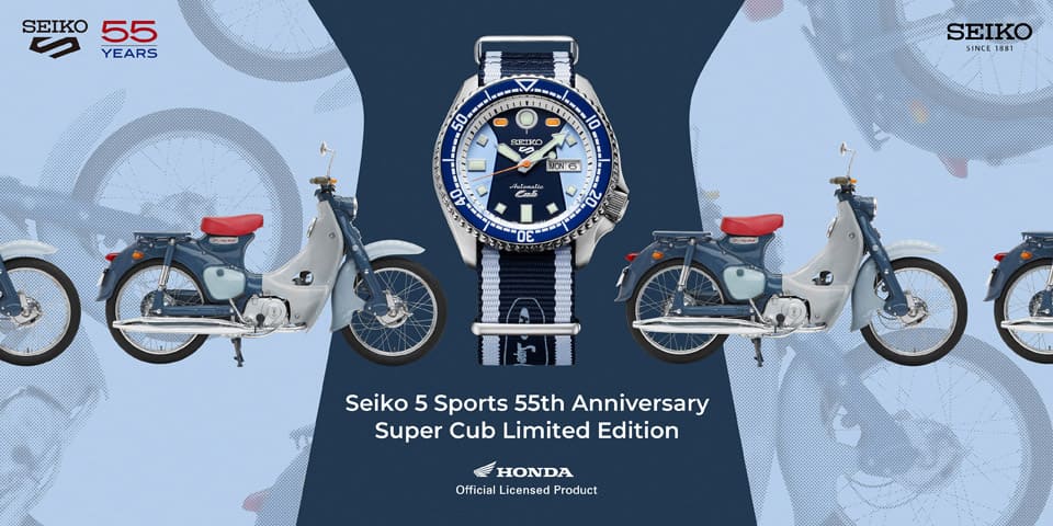 SEIKO第三款HONDA本田小狼聯名表5 Sports系列化身經典摩托車