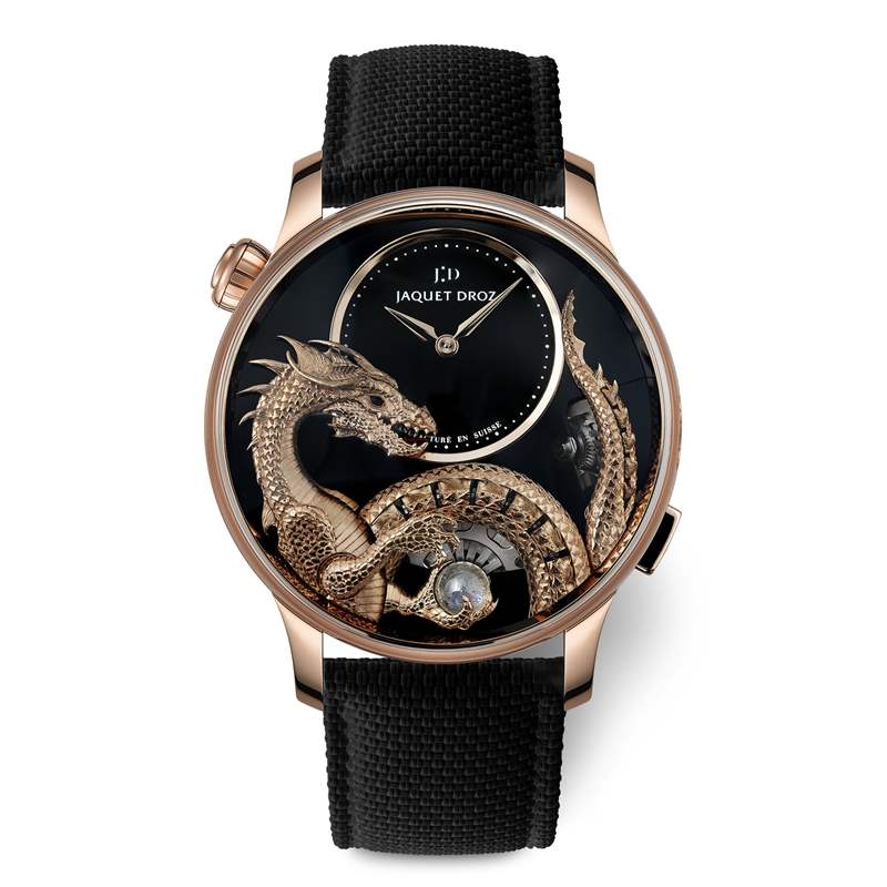 Jaquet Droz推出Dragon Automaton《指環王》巨龍主題腕表：手工金雕與機巧結構