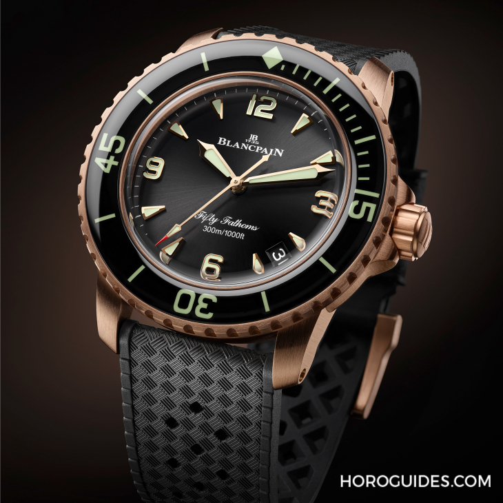 BLANCPAIN - 42mm新成員報到！ BLANCPAIN Fifty Fathoms 18K紅金、23級鈦金新款登場