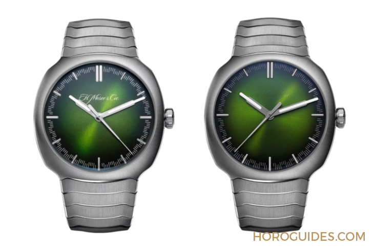 H. MOSER & CIE - STREAMLINER - 6201-1200 - 青龍升級回歸、夢幻紫色同步亮相|H. MOSER & CIE. Streamliner Centre Seconds Matrix Green