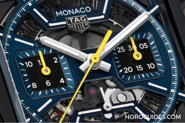 TAG HEUER - MONACO - CBL2188. FT6261 - 深藍上陣！ TAG HEUER Monaco鏤空計時碼表再添新成員