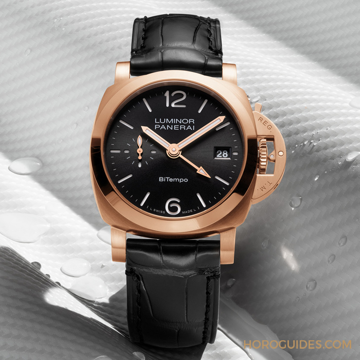 PANERAI - 以Goldtech貴金屬材質入作！ PANERAI Luminor Quaranta BiTempo腕表再添一延伸新作PAM01641