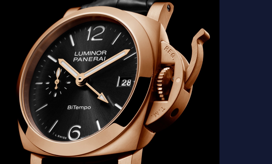 PANERAI - 以Goldtech貴金屬材質入作！ PANERAI Luminor Quaranta BiTempo腕表再添一延伸新作PAM01641